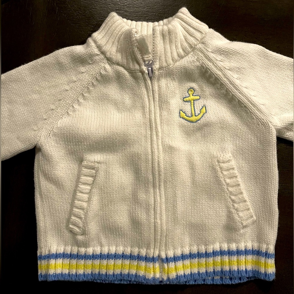Janie and Jack cardigan. Size 6 to 12 months.